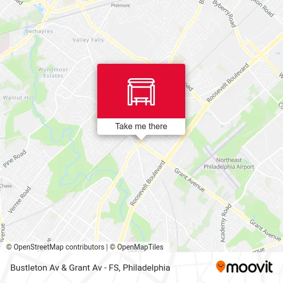 Bustleton Av & Grant Av - FS map