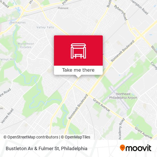 Bustleton Av & Fulmer St map