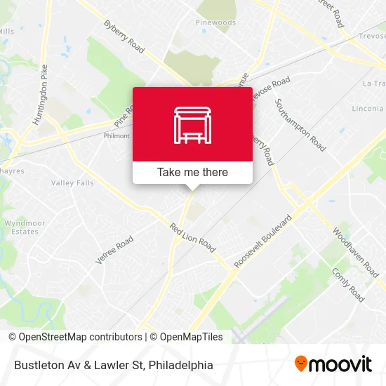 Bustleton Av & Lawler St map