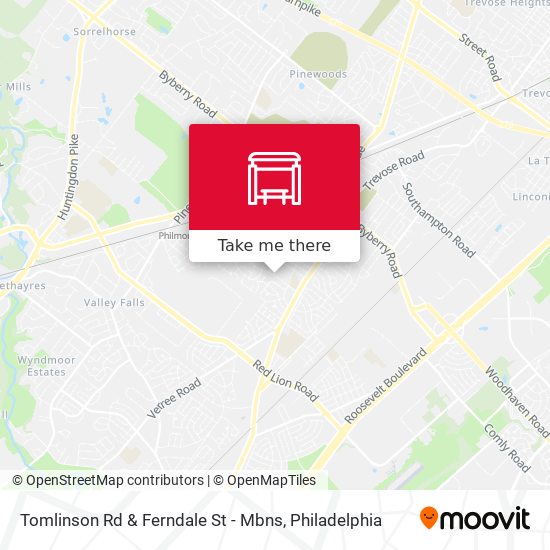 Mapa de Tomlinson Rd & Ferndale St - Mbns