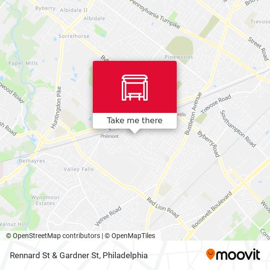 Mapa de Rennard St & Gardner St