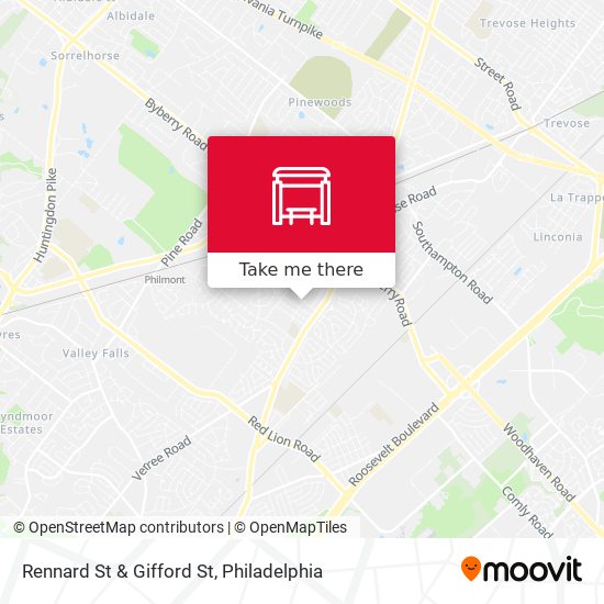 Rennard St & Gifford St map