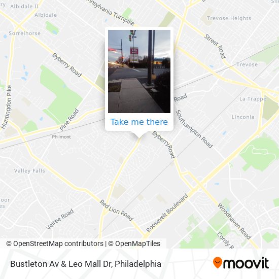 Mapa de Bustleton Av & Leo Mall Dr