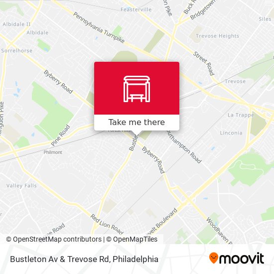 Bustleton Av & Trevose Rd map