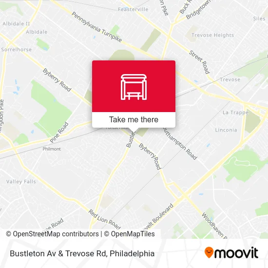 Bustleton Av & Trevose Rd map