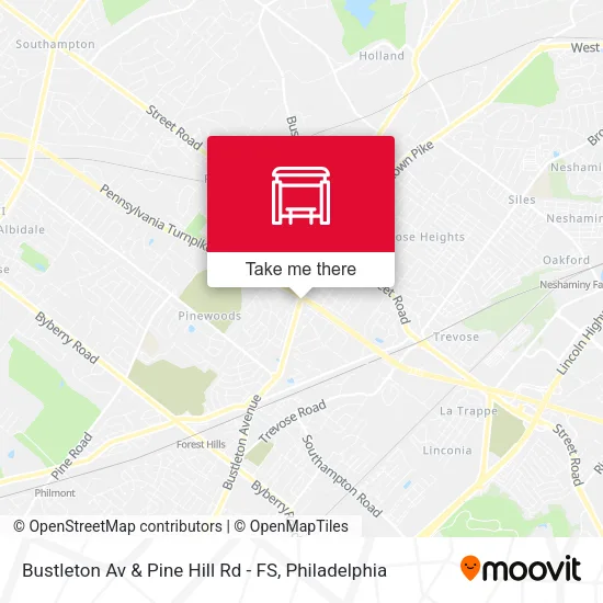 Bustleton Av & Pine Hill Rd - FS map