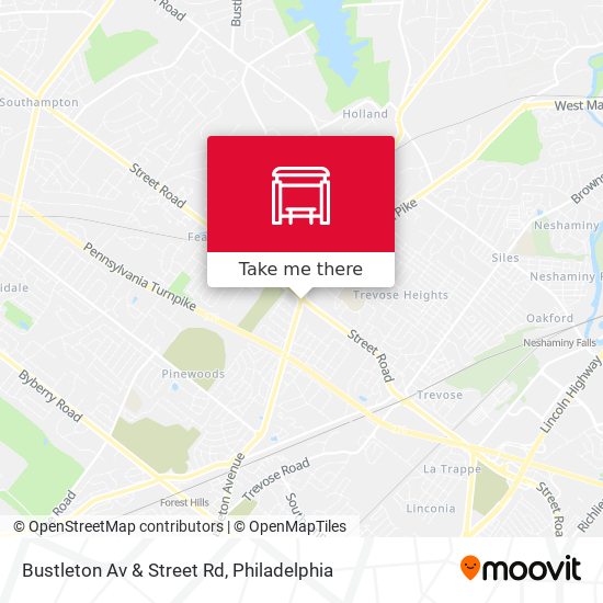 Bustleton Av & Street Rd map