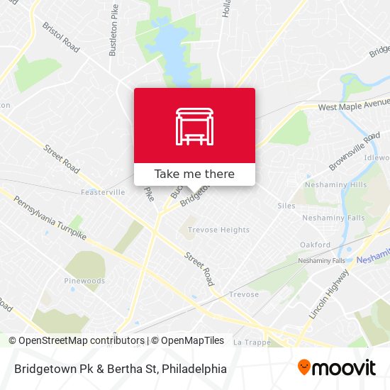 Bridgetown Pk & Bertha St map