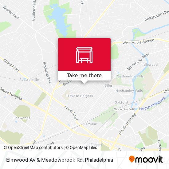 Mapa de Elmwood Av & Meadowbrook Rd