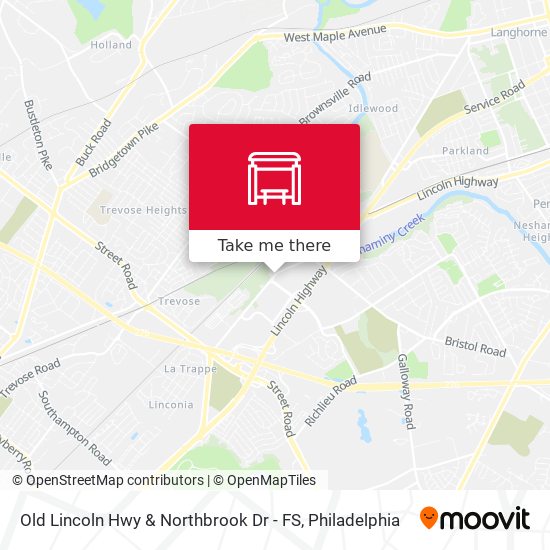 Old Lincoln Hwy & Northbrook Dr - FS map
