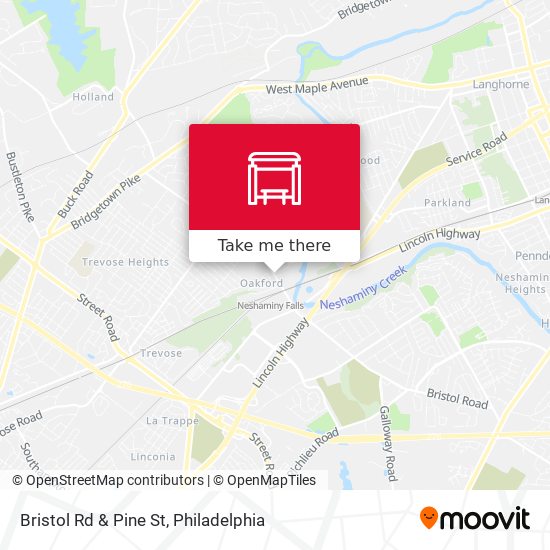 Bristol Rd & Pine St map