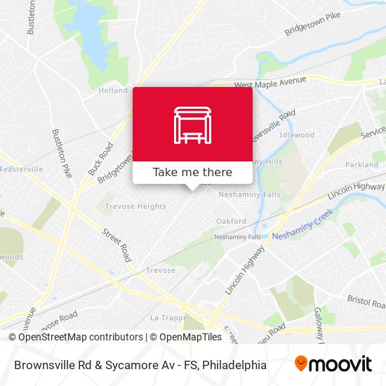 Brownsville Rd & Sycamore Av - FS map