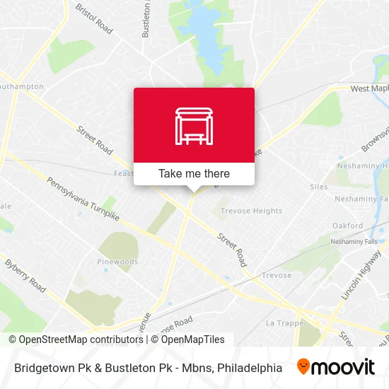 Bridgetown Pk & Bustleton Pk - Mbns map