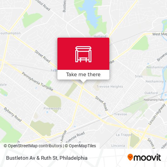 Bustleton Av & Ruth St map