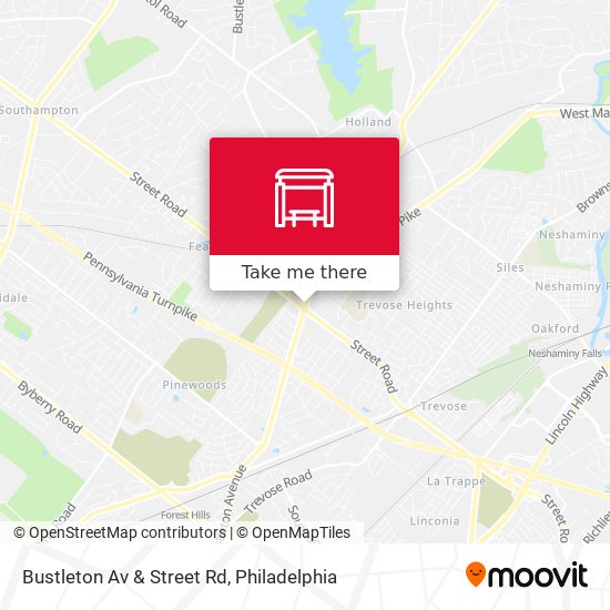 Mapa de Bustleton Av & Street Rd