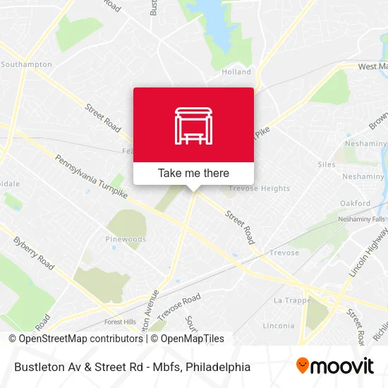 Bustleton Av & Street Rd - Mbfs map