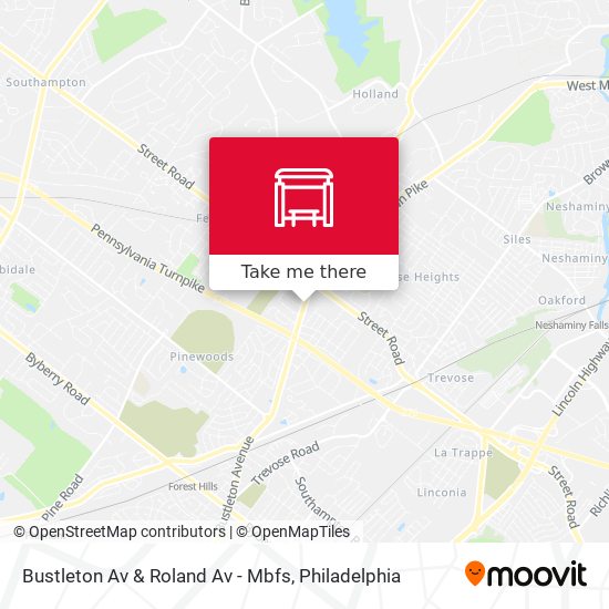 Mapa de Bustleton Av & Roland Av - Mbfs
