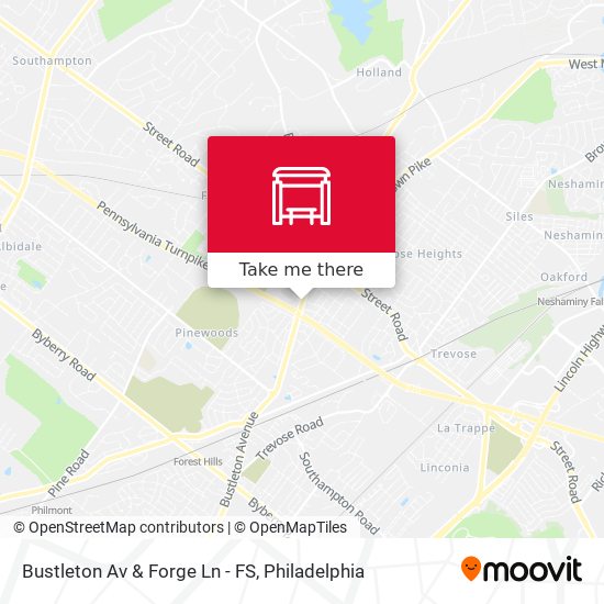 Mapa de Bustleton Av & Forge Ln - FS