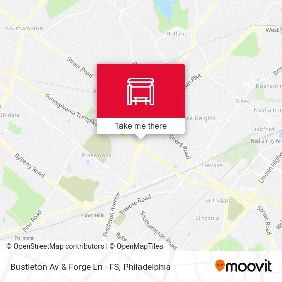 Bustleton Av & Forge Ln - FS map