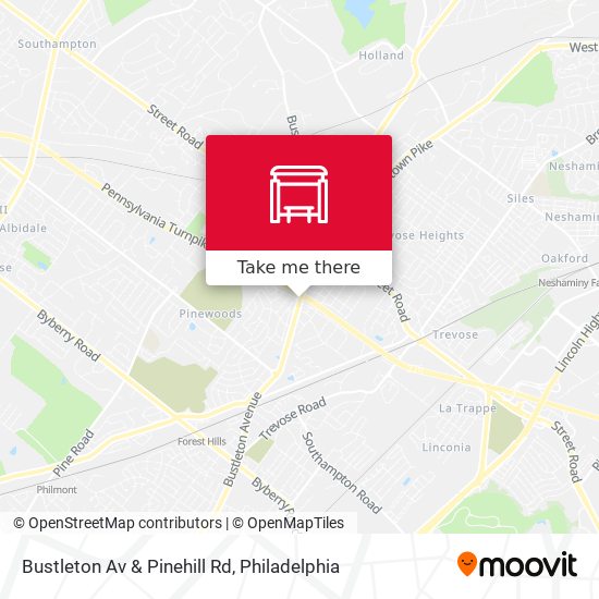 Bustleton Av & Pinehill Rd map