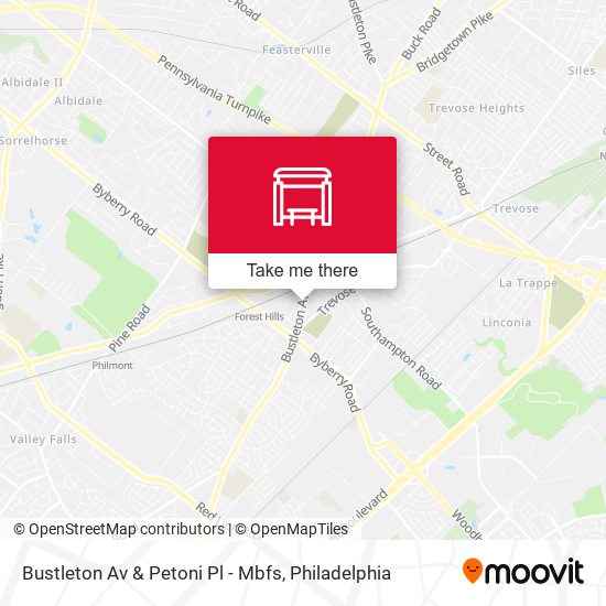 Mapa de Bustleton Av & Petoni Pl - Mbfs