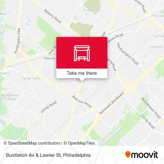 Bustleton Av & Lawler St map