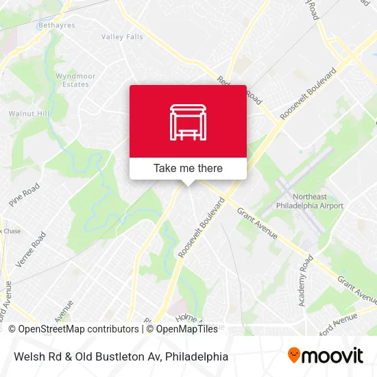 Welsh Rd & Old Bustleton Av map