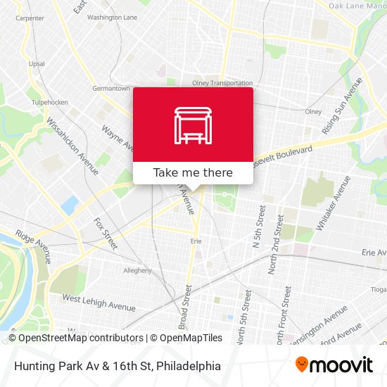 Mapa de Hunting Park Av & 16th St