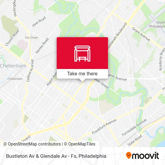 Bustleton Av & Glendale Av - Fs map