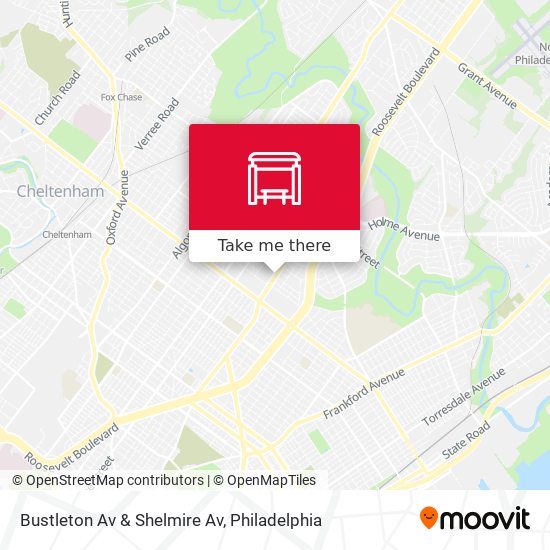 Bustleton Av & Shelmire Av map