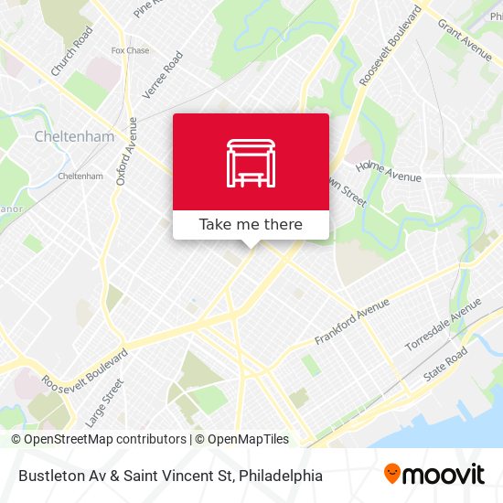 Mapa de Bustleton Av & Saint Vincent St