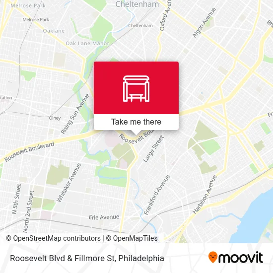 Roosevelt Blvd & Fillmore St map