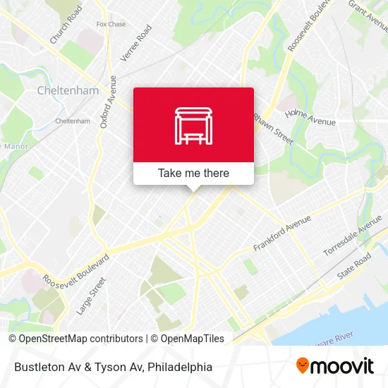 Bustleton Av & Tyson Av map