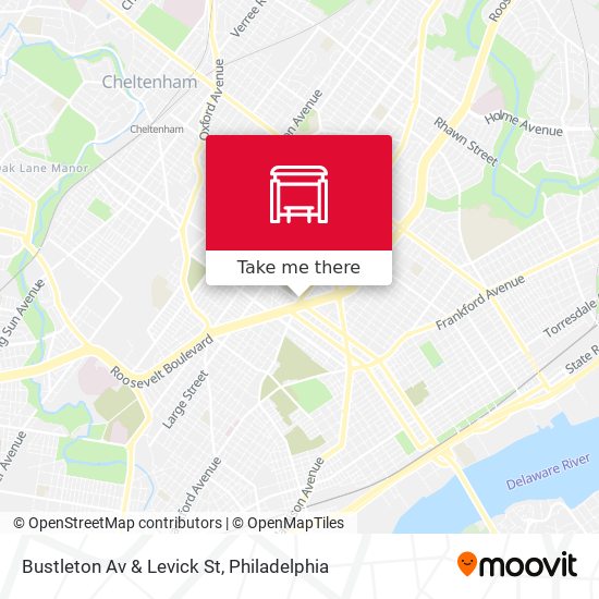 Bustleton Av & Levick St map