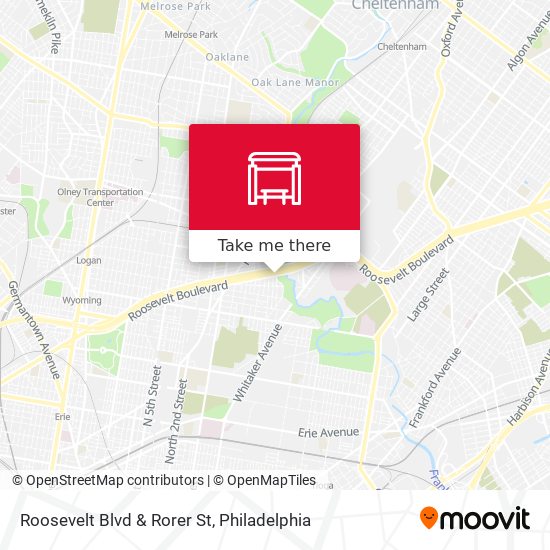Roosevelt Blvd & Rorer St map