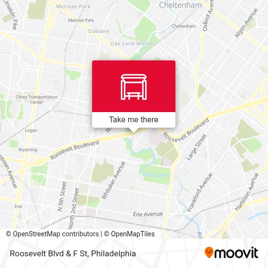 Roosevelt Blvd & F St map