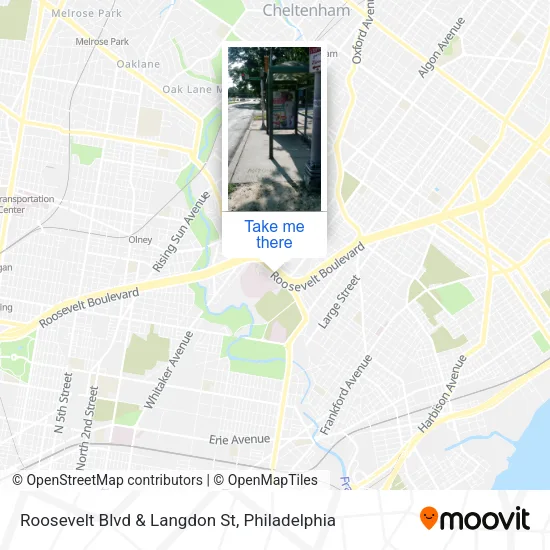 Mapa de Roosevelt Blvd & Langdon St