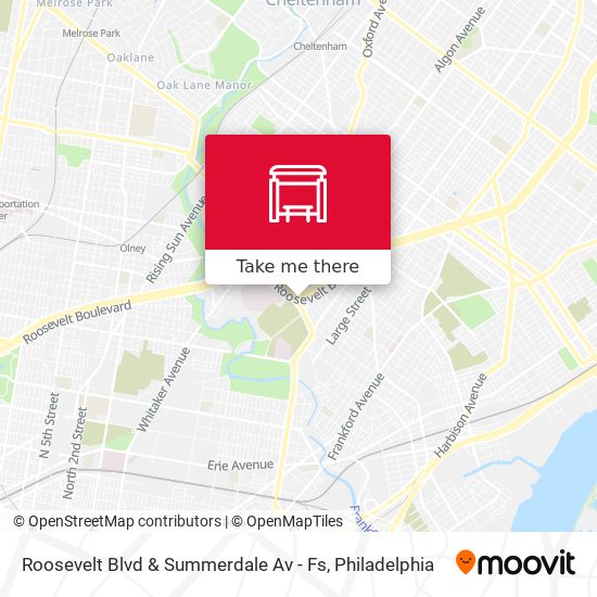 Mapa de Roosevelt Blvd & Summerdale Av - Fs
