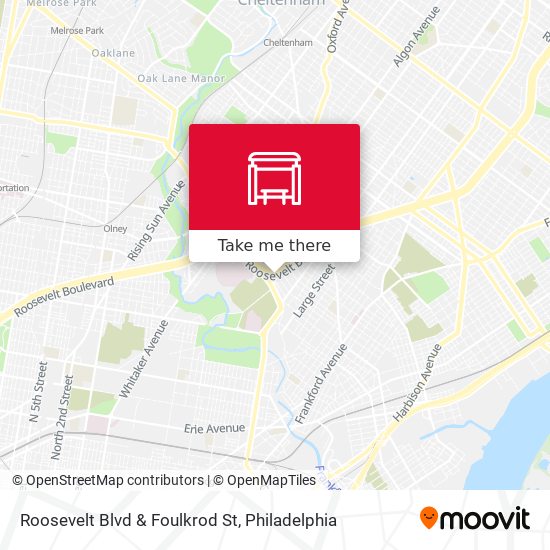 Roosevelt Blvd & Foulkrod St map