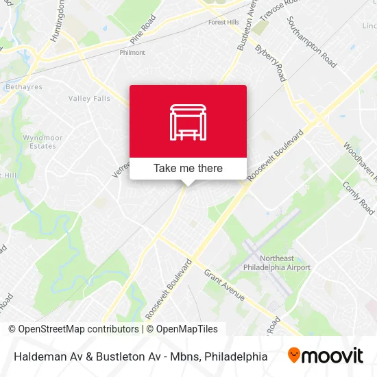 Haldeman Av & Bustleton Av - Mbns map