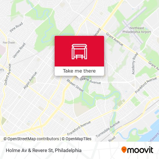 Holme Av & Revere St map