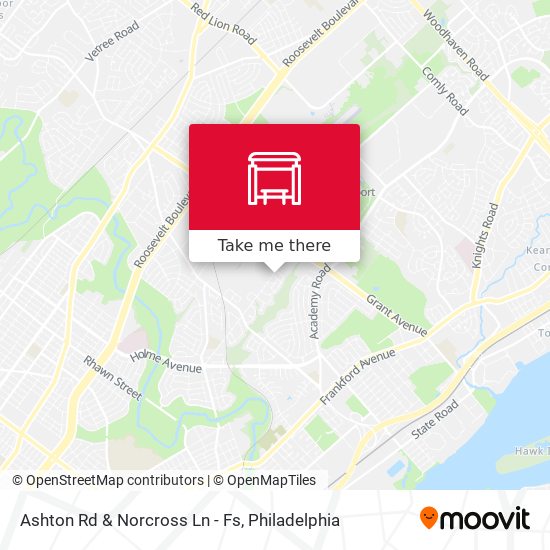 Ashton Rd & Norcross Ln - Fs map