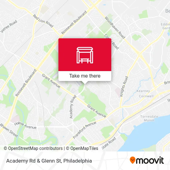 Academy Rd & Glenn St map