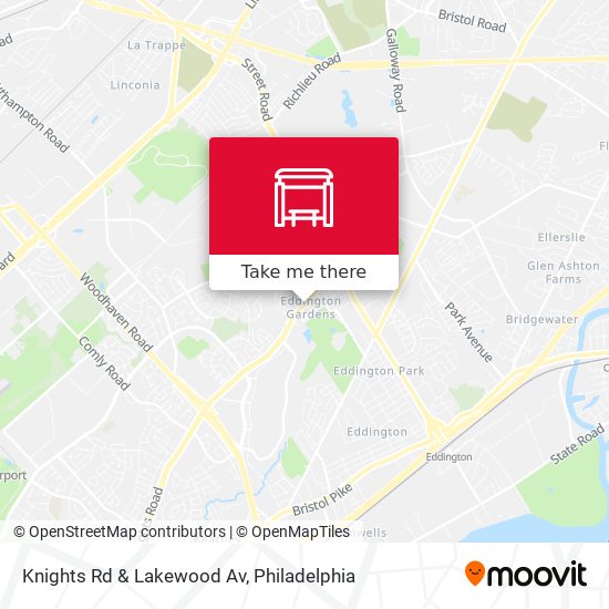 Knights Rd & Lakewood Av map