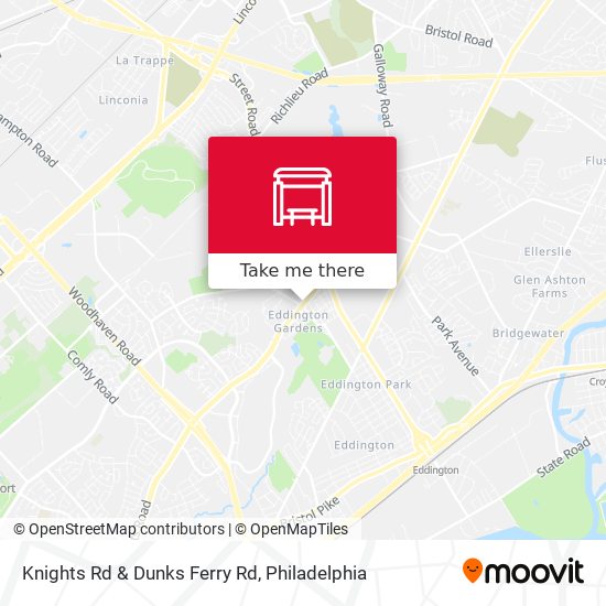 Knights Rd & Dunks Ferry Rd map
