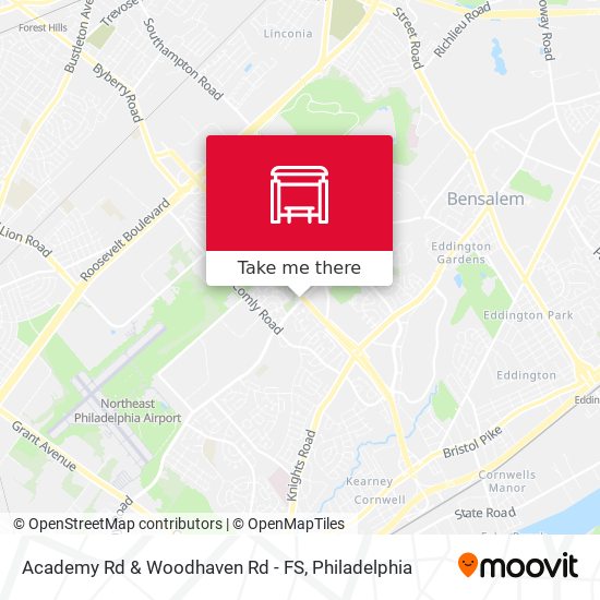 Academy Rd & Woodhaven Rd - FS map