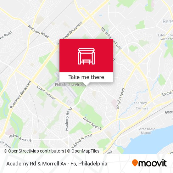 Academy Rd & Morrell Av - Fs map