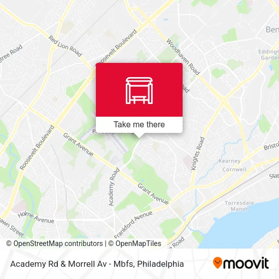 Academy Rd & Morrell Av - Mbfs map