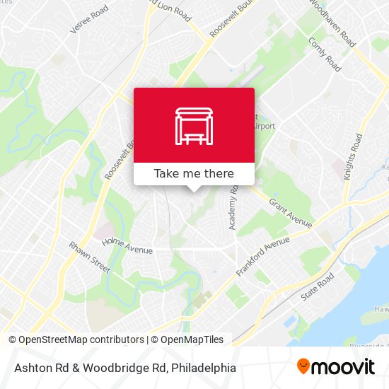 Mapa de Ashton Rd & Woodbridge Rd