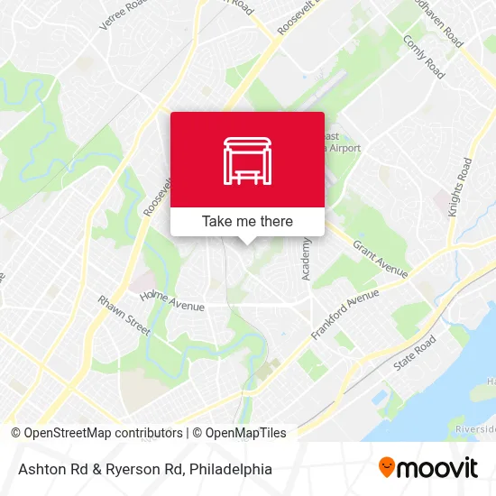 Ashton Rd & Ryerson Rd map